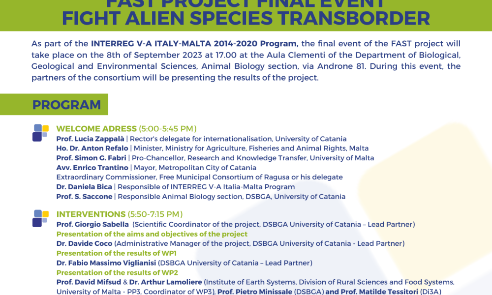 FAST Project Final Event - Fight Alien Species Transborder