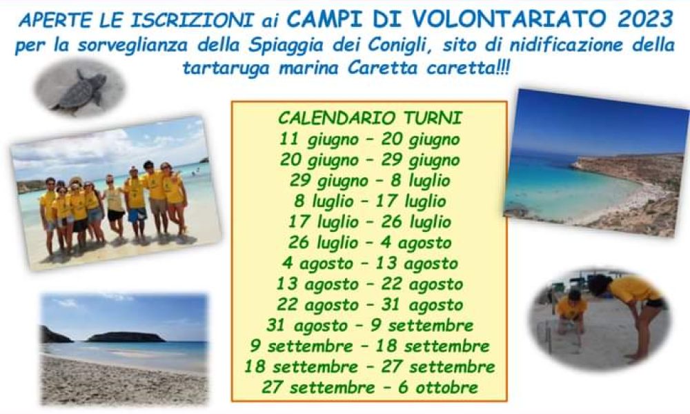 Volunteer Camps in the Natural Reserve of Lampedusa